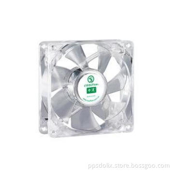 LED Computer Case Cooling Fans with Transparent Plastic , 1
